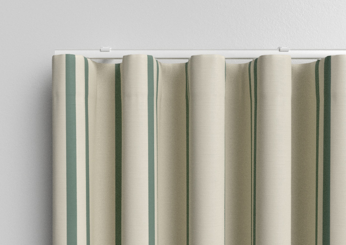 Adelaide, Winnies Stripe Barbing Green - Made to Measure Curtains - Image 13
